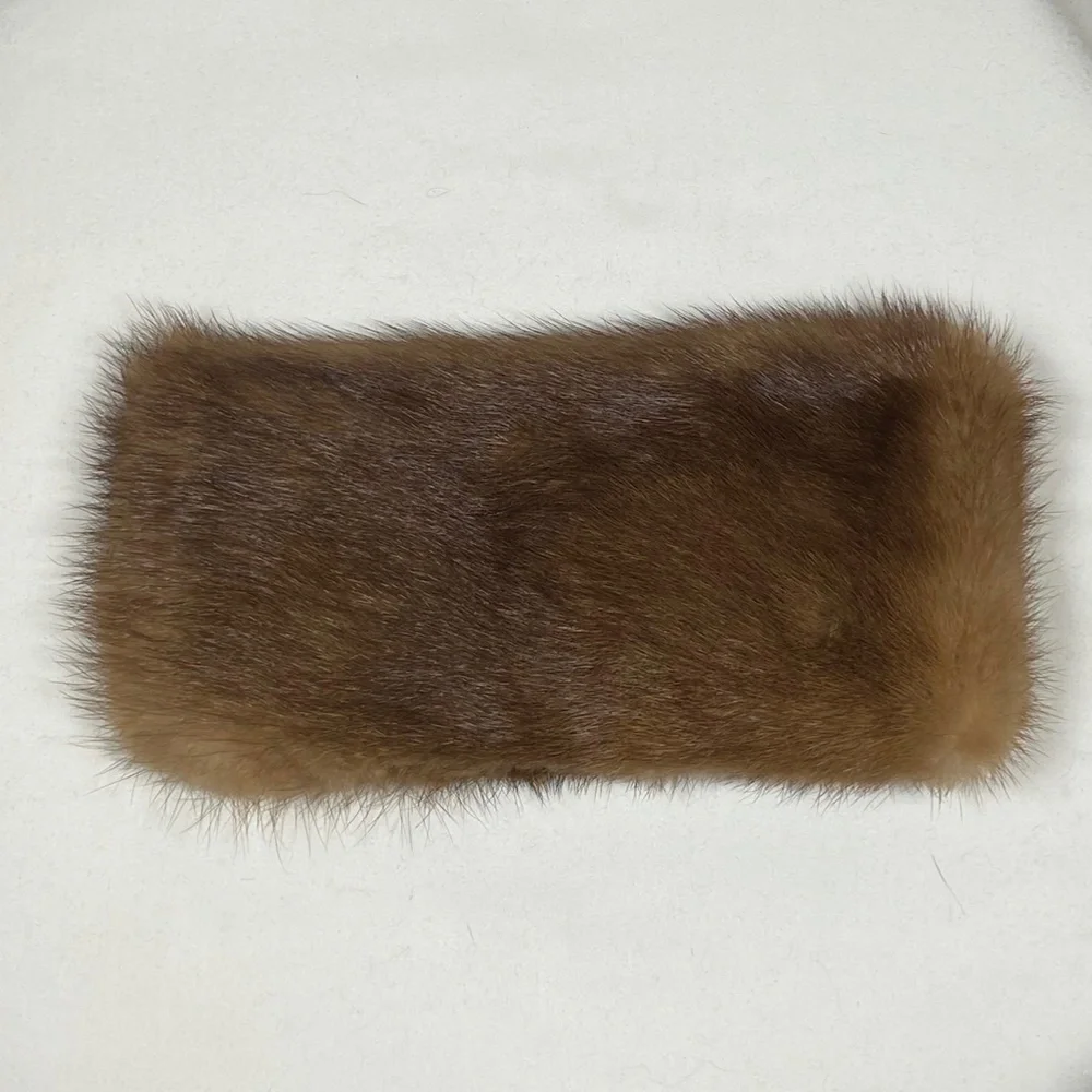 Fur Wallet / Phone Holder - Brown - Picture 5 of 5